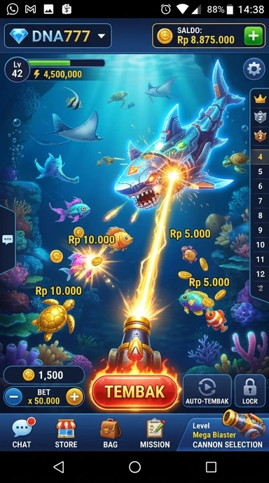 Galeri pratinjau visual dna777 build APK resmi terbaru